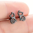  European and Korean simple cute animal earrings for women minimalist cute fox earrings daily wear trendy earrings