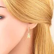 2023 new European and American fashion 18K gold earrings simple cartoon character girlfriend student earrings female ery29