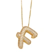 AS jewelry new hot selling writing full zirconium 26 English letters pendant necklace clavicle chain nkz14