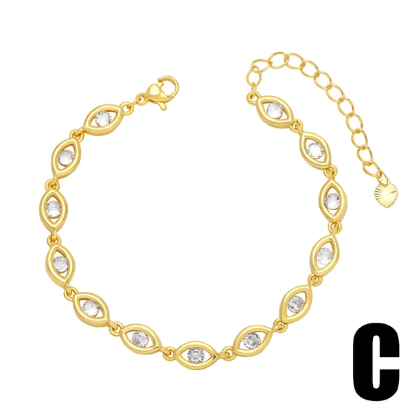 European and American new hot selling boy and girl pendant couple bracelet simple zircon bracelet Valentine's Day gift brh85