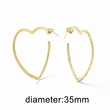 AS jewelry hot selling love heart shaped gold-plated earrings earrings earrings female erz24 earrings