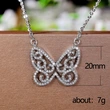 Sweet butterfly necklace for women, simple temperament, internet celebrity, light luxury, niche clavicle necklace, Korean version, Valentine's Day gift
