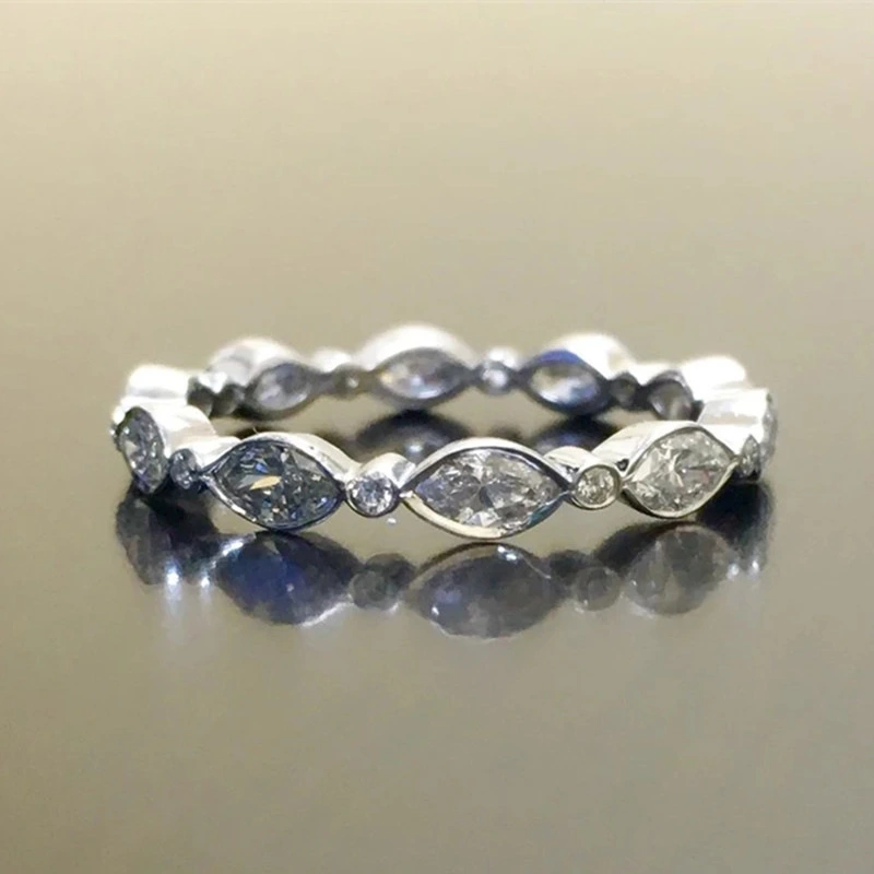  Japanese and Korean style jewelry super flash regular horse eye ring fashionable simple temperament ring female jewelry