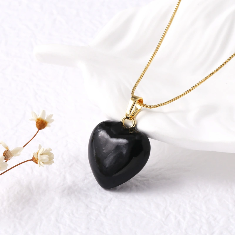 AS jewelry new gold-plated love heart oil drop pendant necklace clavicle chain nkb111 necklace