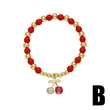 AS jewelry European and American new style inlaid zircon fruit cherry bracelet beaded hand jewelry bre17 bracelet