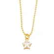Hot selling star necklace women's fashionable and versatile clavicle necklace niche design simple jewelry wholesale nkb629
