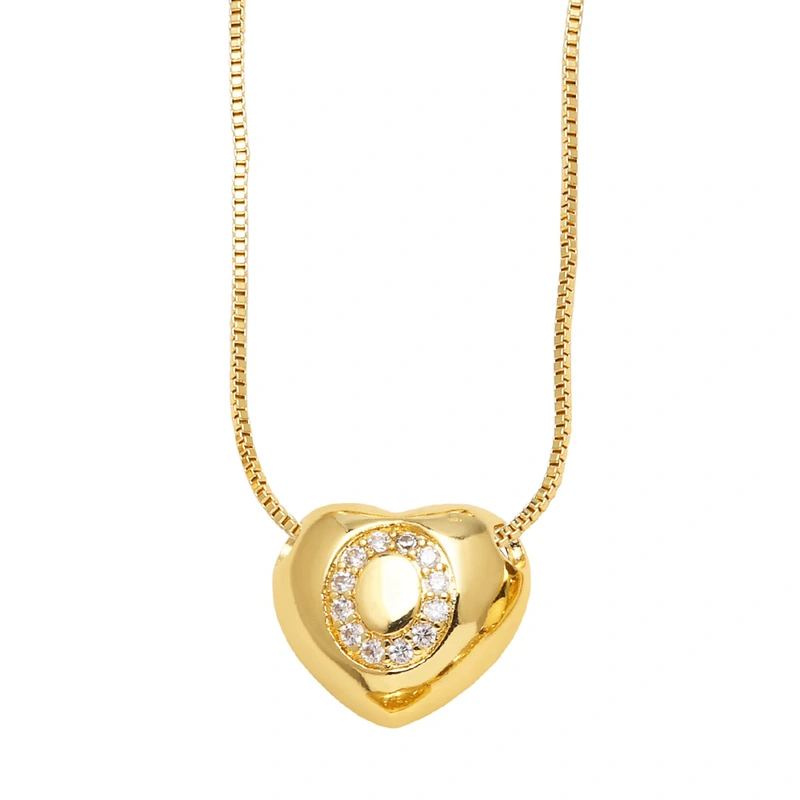 AS jewelry new style inlaid zircon love 26 letters pendant necklace clavicle chain nkb281necklace