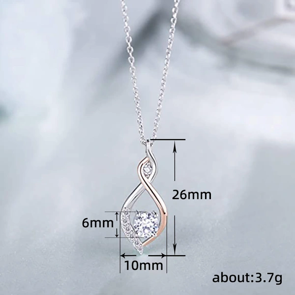Simple and smart girlfriends and sisters clavicle necklace tender as water 2023 new style light luxury two-color necklace