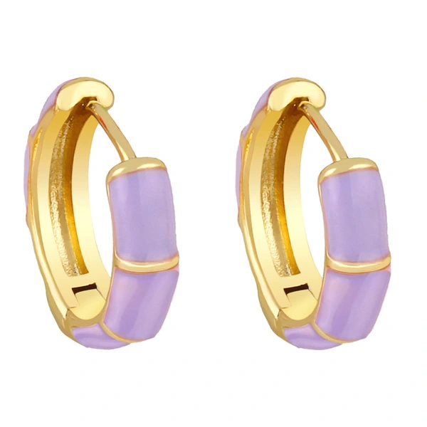 European and American jewelry multi-color oil drop geometric earrings earrings female trendy temperament versatile simple earrings ery92