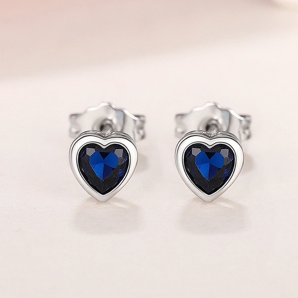 Cao factory wholesale attendance colorful love earrings exquisite small sweet peach heart design fashionable daily style