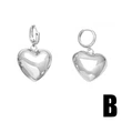 Hot selling simple heart-shaped pendant earrings niche design high-end love earrings ery68