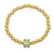 Clearance handmade gold-plated round bead bracelet European and American sunflower smiley face expression bracelet jewelry brg86