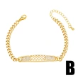 Hot selling fashion inlaid zircon bracelet niche design retro high-end feel Bagu bracelet brm03