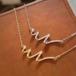  Versatile necklace with simple lines, exquisite daily matching jewelry, fashionable and popular women's style