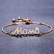 Manufacturers wholesale mama bracelet women's exquisite micro-inlaid zircon jewelry ladies elegant everyday accessories