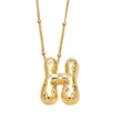 AS jewelry new fat 26 English letters pendant necklace gold-plated zircon clavicle chain nkq97