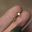 Simple style olive green earrings temperament versatile daily commuting earrings mini exquisite girls earrings