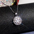 New Korean style fashion flower zircon necklace female sweet short clavicle chain student necklace