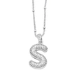 AS jewelry 26 English letters necklace female gold-plated full zircon clavicle chain nkn71