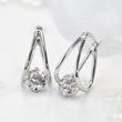 New Korean style temperament earrings high-end herringbone U-shaped earrings European and American ladies earrings