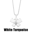 Crystal agate butterfly necklace for women 2023 new European and American hot selling pendant necklace wholesale nkb612