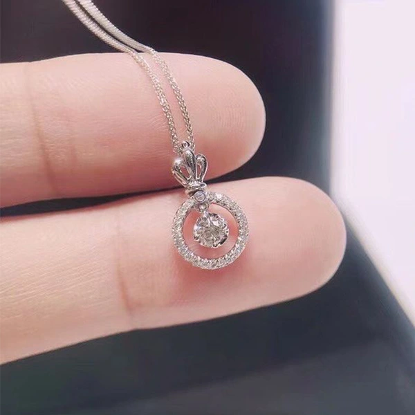 Niche design necklace INS light luxury all-match diamond necklace female zircon pendant clavicle chain jewelry