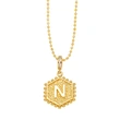 AS jewelry European and American hexagonal heart 26 English letters necklace clavicle necklace nkb296 necklace