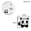 Cartoon cute national treasure panda earrings panda new trend style personality earrings souvenir gift