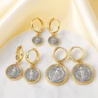 AS jewelry European and American new retro Virgin Mary pendant earrings earrings earrings female err45