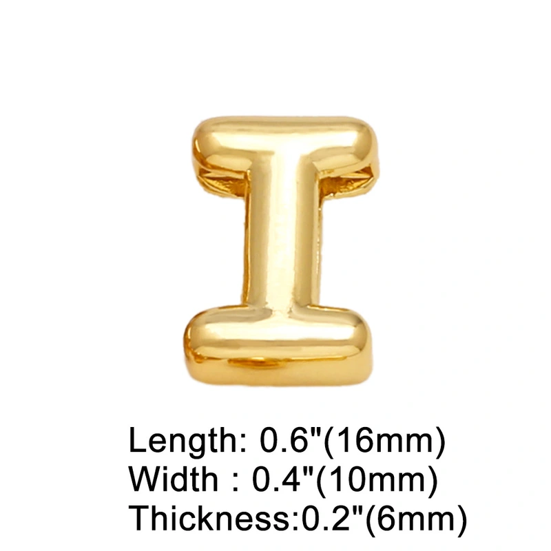 AS jewelry hot selling 26 English letters belt bracelet diy gold-plated hand jewelry female brg78