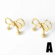 AS jewelry earrings bow earrings gold-plated zircon earrings earrings era167