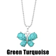Crystal agate butterfly necklace for women 2023 new European and American hot selling pendant necklace wholesale nkb612