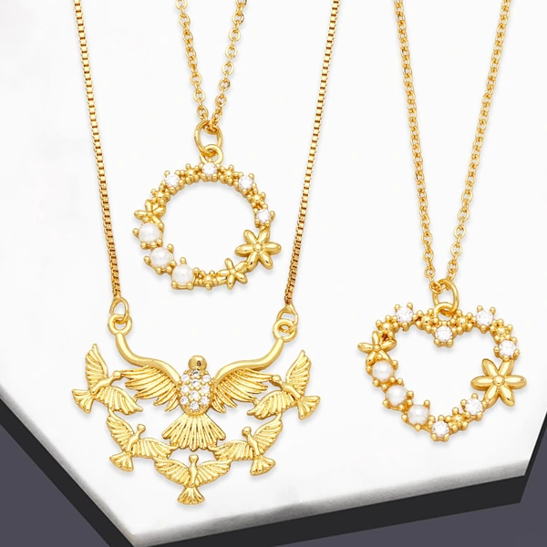 Clearance European and American style light luxury lucky wreath necklace female niche high-end clavicle chain necklace jewelry nkb615