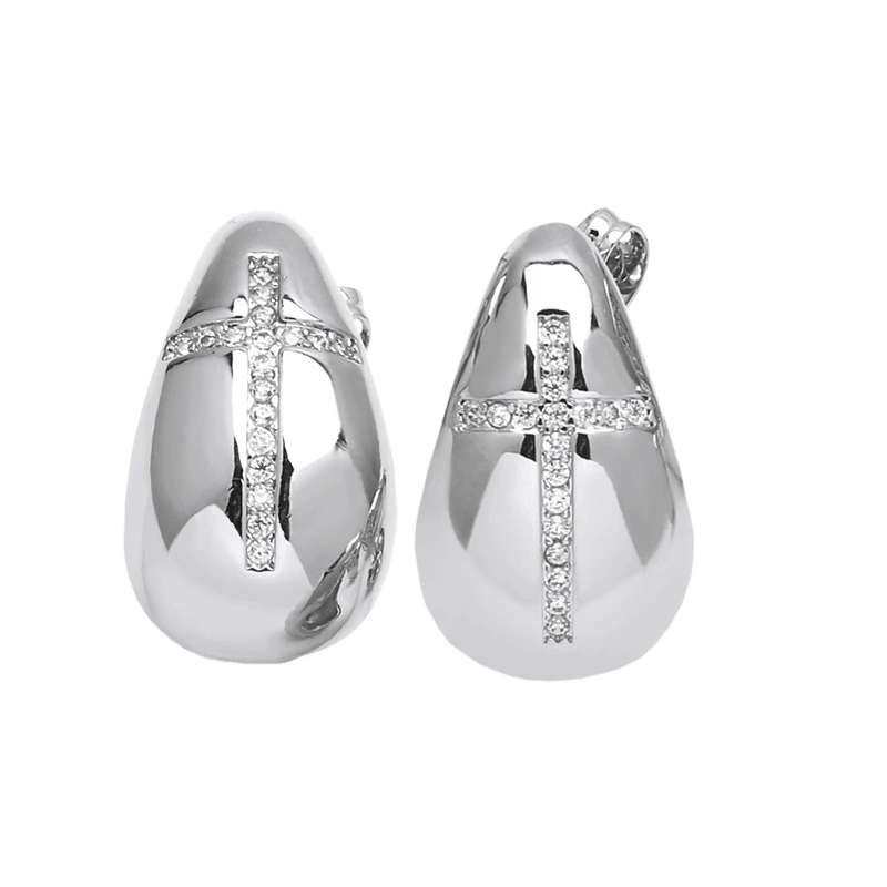 Hot selling water drop earrings for women gold-plated love cross butterfly earrings earrings jewelry erz77