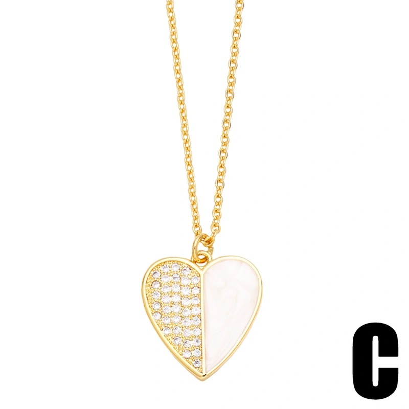 Internet celebrity simple oil drop heart butterfly pendant necklace European and American choker clavicle chain necklace nks93