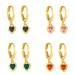 AS jewelry zircon earrings simple female niche design retro earrings net celebrity small love earrings erx80