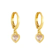 AS jewelry zircon earrings simple female niche design retro earrings net celebrity small love earrings erx80