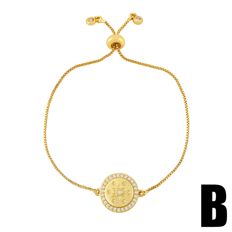 Clearance light luxury niche simple European and American trend personality cold style high-end geometric eye bracelet female brd56