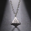  Xiaohongshu live broadcast style necklace women's simple triangle geometry daily accessories fashionable necklace