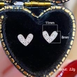 Live broadcast hot small earrings mini micro-inlaid heart zircon earrings for women to sleep without taking off earrings