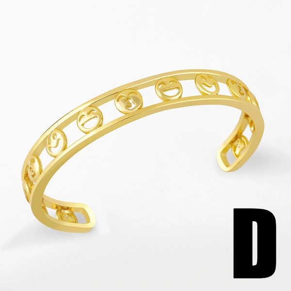 Diamond-studded funny expression smiley face open bracelet female INS European and American personality exaggerated butterfly pig nose bracelet brd20