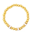 Clearance European and American jewelry handmade beaded flower stitching elastic bracelet niche round bead bracelet bre87