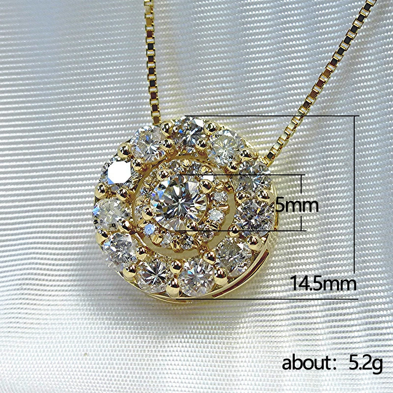 Korean Internet celebrity retro sweater chain hollow round zircon necklace fashion metal box chain clavicle chain