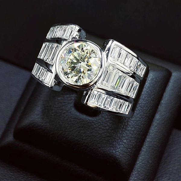  European and American domineering men's ring men's hip-hop trend round ring personality fashion atmosphere men's ring