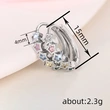y2k sweet colored zircon earrings fashionable and exquisite star design earrings Korean version of the hottest