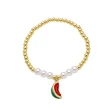 AS jewelry popular strawberry watermelon fruit pendant bracelet female gold-plated oil drop bracelet brj35