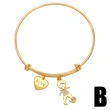 European and American new hot selling boy and girl pendant couple bracelet simple zircon bracelet Valentine's Day gift brh85