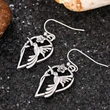  Japanese and Korean retro hummingbird earrings street trendy hip-hop fashion flower pendant bird all-match earrings for women
