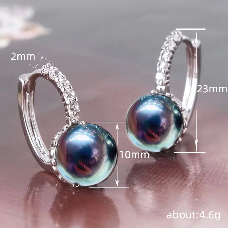Fashionable and elegant high-end earrings, internet celebrity pearl earrings, female temperament, Hong Kong style, personality, trendy earrings