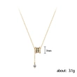 Popular jewelry trendy and versatile full diamond waist necklace classic cylindrical pendant necklace